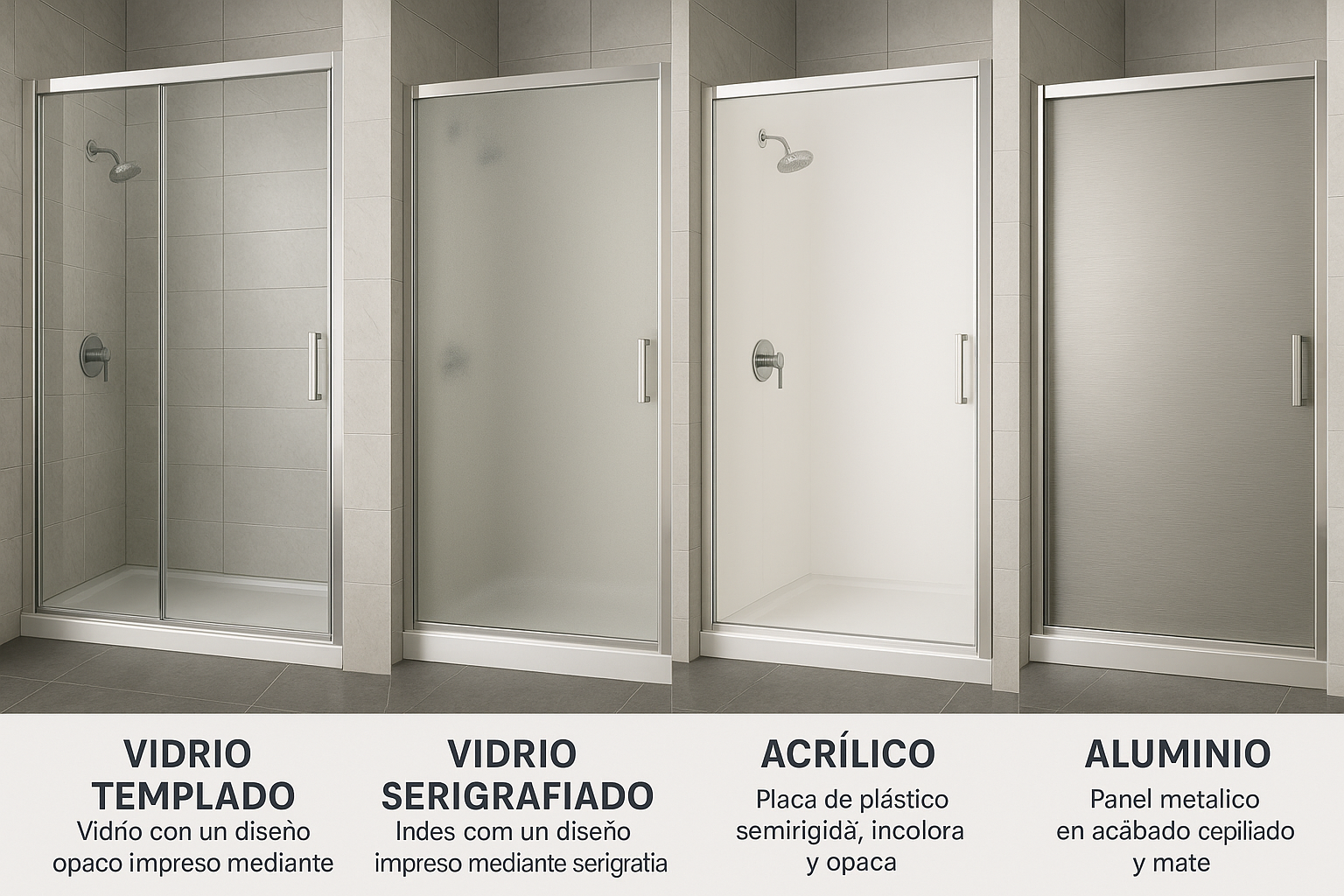 Materiales de mamparas